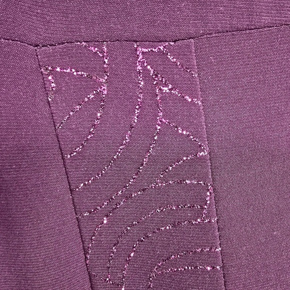 R&M Richards Dress Medium Purple Babydoll Sparkle Y2K Whimsigoth Fairy Feminine - Picture 4 of 12